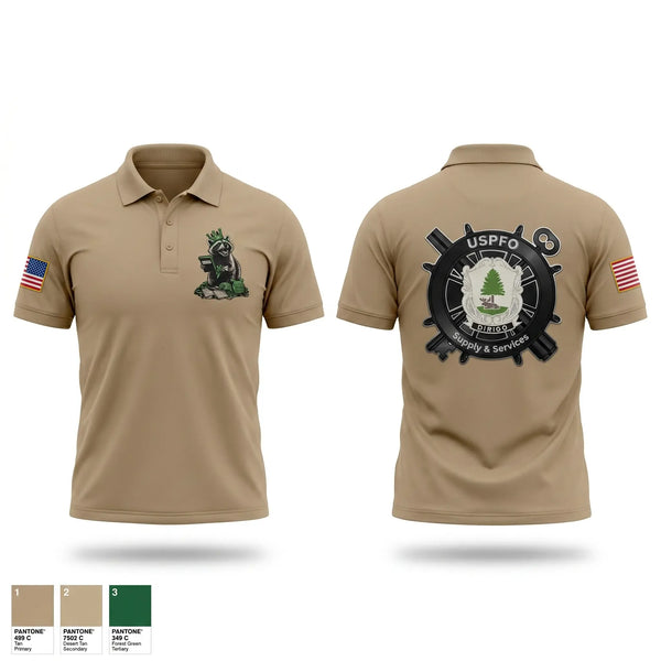 Short Sleeve Performance Polo, USPFO, MEARNG, National Guard, Teamtime, Team time, sublimation, custom sports apparel, team uniforms, spirit wear, spiritwear, sports uniforms, custom shirts, team store, custom team store, fundraiser sports, apparel fundraiser