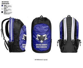 Gear Bag, Greene County Middle School Soccer, Men's Soccer, Teamtime, Team time, sublimation, custom sports apparel, team uniforms, spirit wear, spiritwear, sports uniforms, custom shirts, team store, custom team store, fundraiser sports, apparel fundraiser