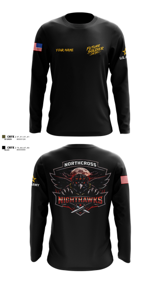 Long Sleeve Performance Shirt, Northcross Recruiting Station, Army, Teamtime, Team time, sublimation, custom sports apparel, team uniforms, spirit wear, spiritwear, sports uniforms, custom shirts, team store, custom team store, fundraiser sports, apparel fundraiser