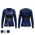 Houston Police Department Cadet Class 277 Women's Long Sleeve V-neck Shirt - 1