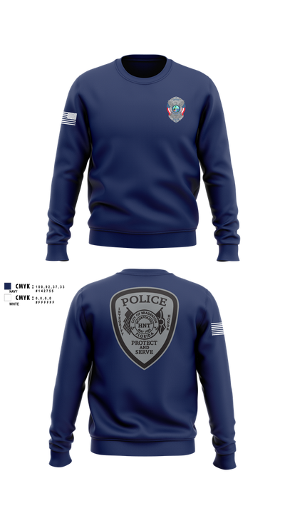 Bradenton Police HNT 75386069 Crew Neck Sweatshirt - 100
