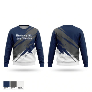 Crew Neck Sweatshirt, Watchung Hills Lady Warriors, Softball, Teamtime, Team time, sublimation, custom sports apparel, team uniforms, spirit wear, spiritwear, sports uniforms, custom shirts, team store, custom team store, fundraiser sports, apparel fundraiser
