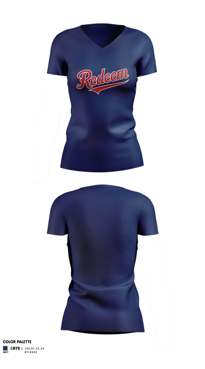 Redeem Women's Short Sleeve V-neck Shirt - 4
