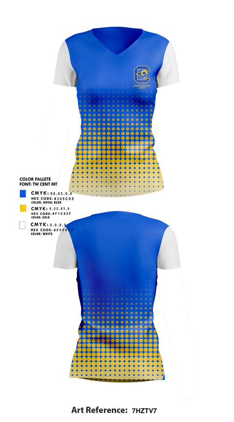 Womens Short Sleeve Vneck Shirt, Chesterfield High Cheer, Cheer, Teamtime, Team time, sublimation, custom sports apparel, team uniforms, spirit wear, spiritwear, sports uniforms, custom shirts, team store, custom team store, fundraiser sports, apparel fundraiser