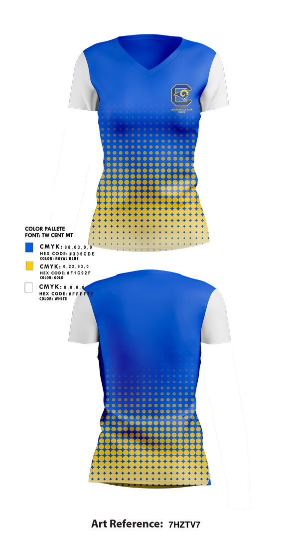 Womens Short Sleeve Vneck Shirt, Chesterfield High Cheer, Cheer, Teamtime, Team time, sublimation, custom sports apparel, team uniforms, spirit wear, spiritwear, sports uniforms, custom shirts, team store, custom team store, fundraiser sports, apparel fundraiser