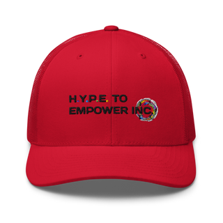 H.Y.P.E. to Empower, Inc. Retro Trucker Hat | Yupoong 6606