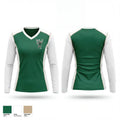 Turrentine Middle School Tennis 31271631 Women's Long Sleeve V-neck Shirt - 1