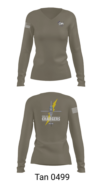 HSC-26 77266694 Women's Long Sleeve V-neck Shirt - 73