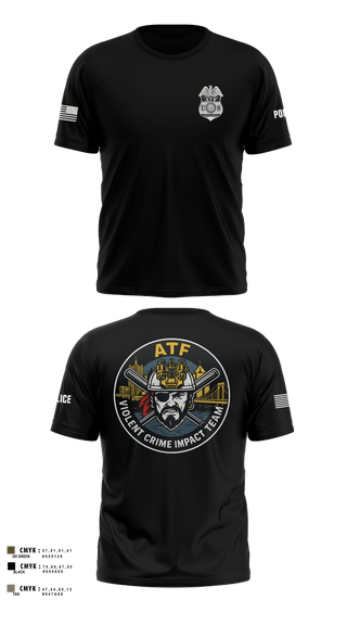 Short Sleeve Performance Shirt, ATF, Police, Teamtime, Team time, sublimation, custom sports apparel, team uniforms, spirit wear, spiritwear, sports uniforms, custom shirts, team store, custom team store, fundraiser sports, apparel fundraiser