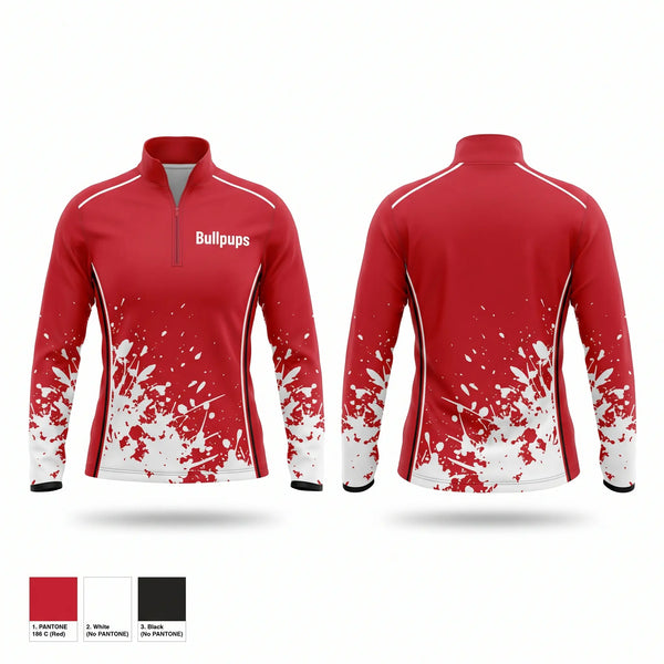 Quarter Zip Jacket, Bullpups, , Teamtime, Team time, sublimation, custom sports apparel, team uniforms, spirit wear, spiritwear, sports uniforms, custom shirts, team store, custom team store, fundraiser sports, apparel fundraiser