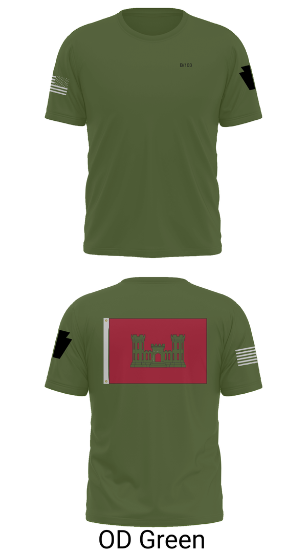 Old School Cotton Feel Shirt, B 103 EN BN, National Guard, Teamtime, Team time, sublimation, custom sports apparel, team uniforms, spirit wear, spiritwear, sports uniforms, custom shirts, team store, custom team store, fundraiser sports, apparel fundraiser