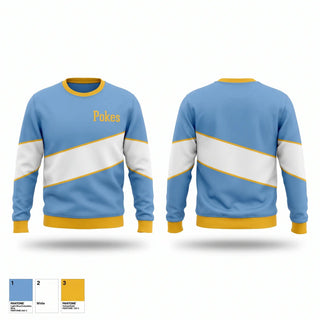 Crew Neck Sweatshirt, Pokes, Baseball, Teamtime, Team time, sublimation, custom sports apparel, team uniforms, spirit wear, spiritwear, sports uniforms, custom shirts, team store, custom team store, fundraiser sports, apparel fundraiser