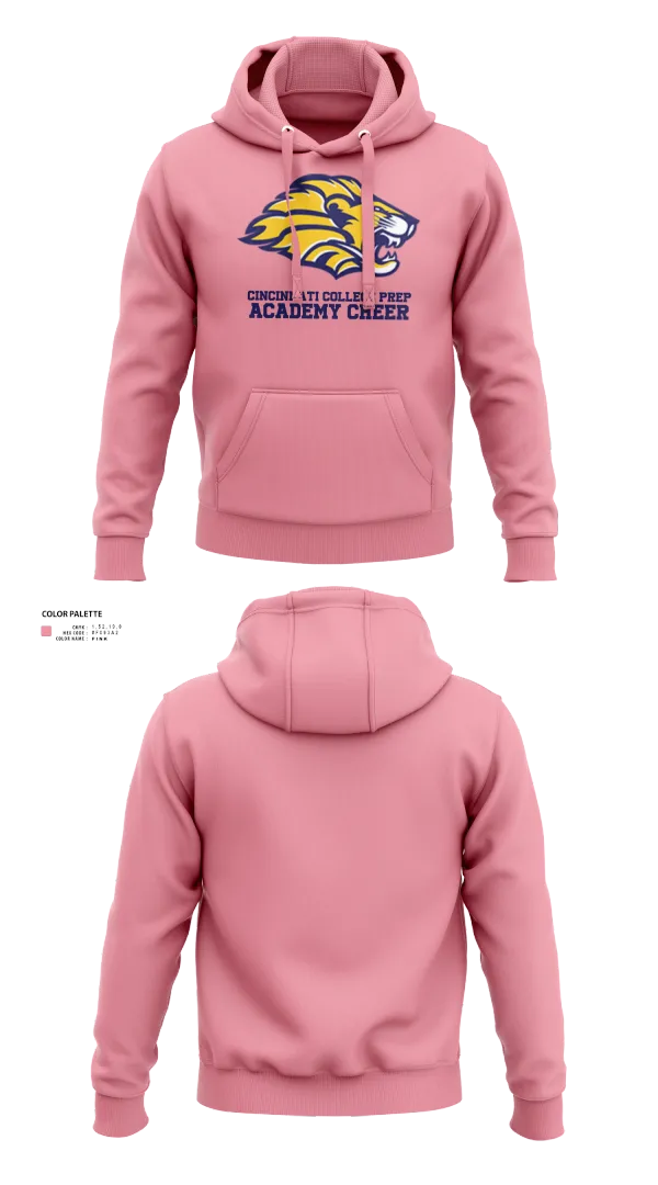 Hoodie, Cincinnati College Prep Academy Cheer, Cheer, Teamtime, Team time, sublimation, custom sports apparel, team uniforms, spirit wear, spiritwear, sports uniforms, custom shirts, team store, custom team store, fundraiser sports, apparel fundraiser