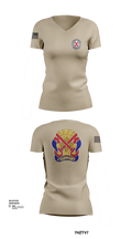 122nd Special Troop Command 82504927 Women's Short Sleeve V-neck Shirt - 22