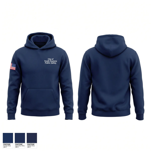 Hoodie, City of South Daytona Public Safety, Police, Teamtime, Team time, sublimation, custom sports apparel, team uniforms, spirit wear, spiritwear, sports uniforms, custom shirts, team store, custom team store, fundraiser sports, apparel fundraiser