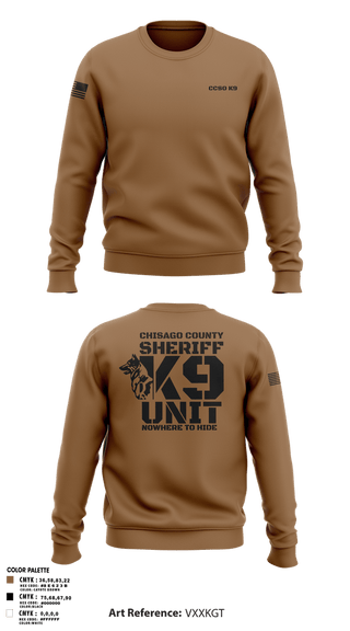 Crew Neck Sweatshirt, Chisago County K9 Unit, , Teamtime, Team time, sublimation, custom sports apparel, team uniforms, spirit wear, spiritwear, sports uniforms, custom shirts, team store, custom team store, fundraiser sports, apparel fundraiser