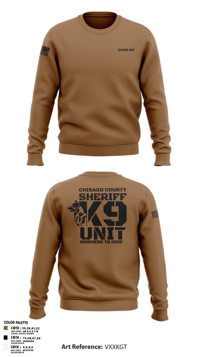Chisago County K9 Unit 88074556 Crew Neck Sweatshirt - 105