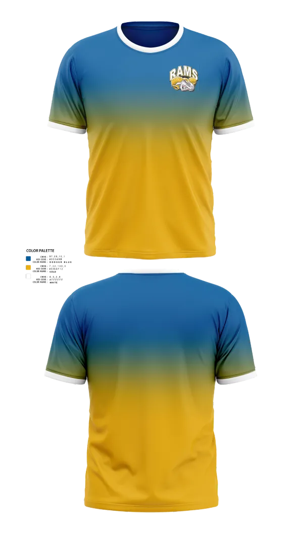 Short Sleeve Performance Shirt, Brogden Rams, Baseball, Teamtime, Team time, sublimation, custom sports apparel, team uniforms, spirit wear, spiritwear, sports uniforms, custom shirts, team store, custom team store, fundraiser sports, apparel fundraiser