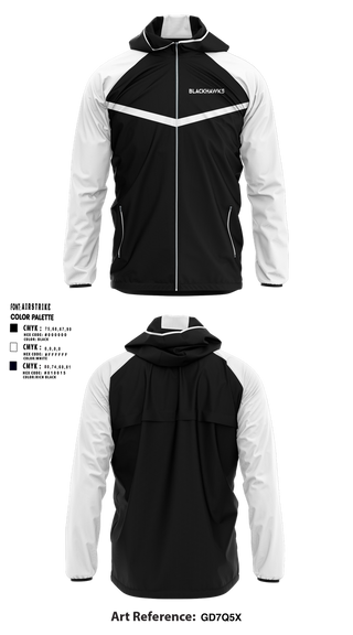 Windbreaker, Blackhawks, , Teamtime, Team time, sublimation, custom sports apparel, team uniforms, spirit wear, spiritwear, sports uniforms, custom shirts, team store, custom team store, fundraiser sports, apparel fundraiser