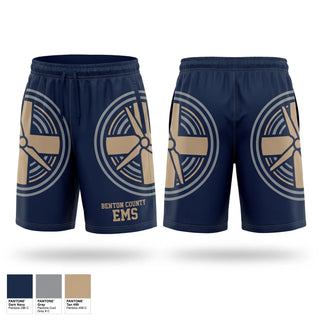 Athletic Shorts With Pockets, Benton County E.M.S., EMS/EMT, Teamtime, Team time, sublimation, custom sports apparel, team uniforms, spirit wear, spiritwear, sports uniforms, custom shirts, team store, custom team store, fundraiser sports, apparel fundraiser
