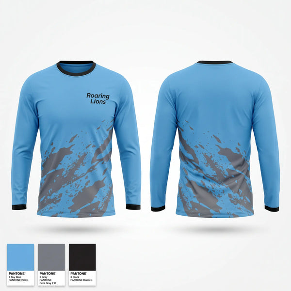Long Sleeve Performance Shirt, Roaring Lions, Men's Soccer, Teamtime, Team time, sublimation, custom sports apparel, team uniforms, spirit wear, spiritwear, sports uniforms, custom shirts, team store, custom team store, fundraiser sports, apparel fundraiser