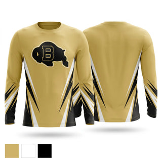 Long Sleeve Performance Shirt, Buffalo Bison, Swimming, Teamtime, Team time, sublimation, custom sports apparel, team uniforms, spirit wear, spiritwear, sports uniforms, custom shirts, team store, custom team store, fundraiser sports, apparel fundraiser