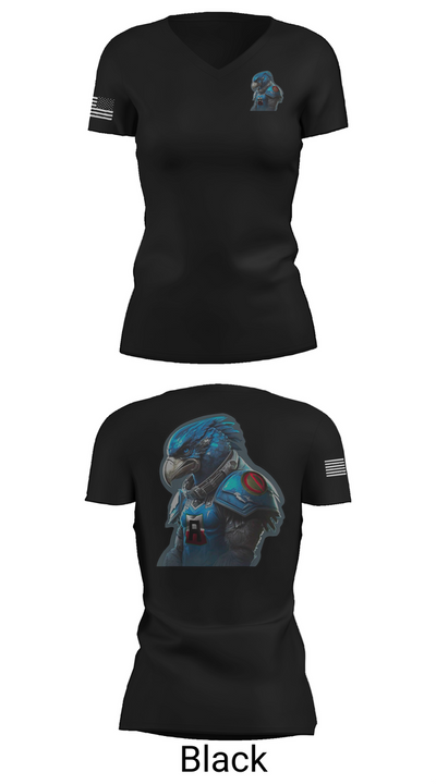 Battlehawks 56996020 Women's Short Sleeve V-neck Shirt - 28