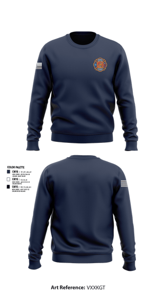 Crew Neck Sweatshirt, North Conway Fire Department, Fire Department, Teamtime, Team time, sublimation, custom sports apparel, team uniforms, spirit wear, spiritwear, sports uniforms, custom shirts, team store, custom team store, fundraiser sports, apparel fundraiser