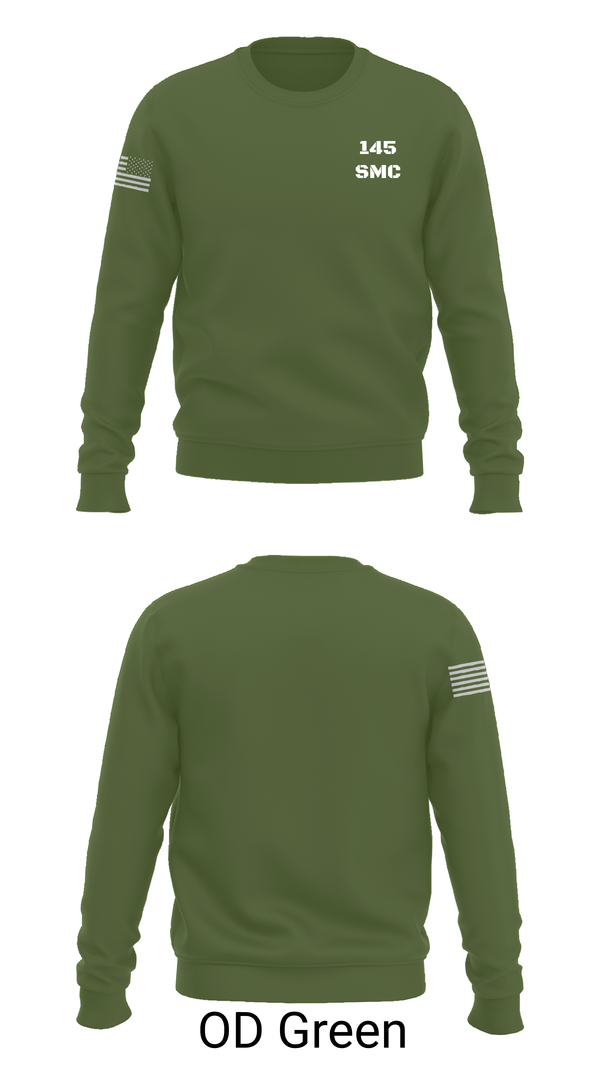 Crew Neck Sweatshirt, 145 SMC, Army, Teamtime, Team time, sublimation, custom sports apparel, team uniforms, spirit wear, spiritwear, sports uniforms, custom shirts, team store, custom team store, fundraiser sports, apparel fundraiser