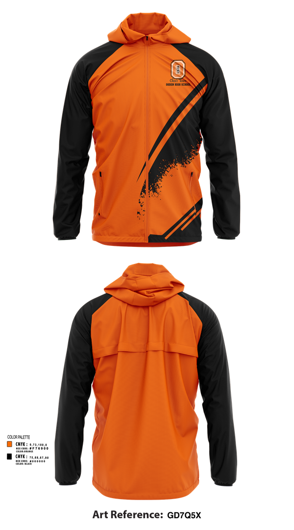 Windbreaker, Ogden High School Cheer, Cheer, Teamtime, Team time, sublimation, custom sports apparel, team uniforms, spirit wear, spiritwear, sports uniforms, custom shirts, team store, custom team store, fundraiser sports, apparel fundraiser