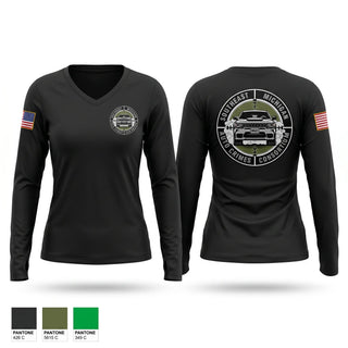 Womens Long Sleeve Vneck Shirt, SMACC, Police, Teamtime, Team time, sublimation, custom sports apparel, team uniforms, spirit wear, spiritwear, sports uniforms, custom shirts, team store, custom team store, fundraiser sports, apparel fundraiser
