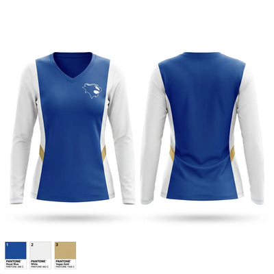 LIONS Women's Long Sleeve V-neck Shirt - 1