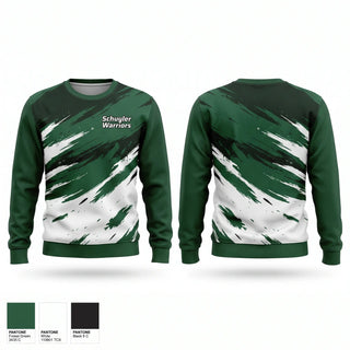 Crew Neck Sweatshirt, Schuyler Warriors, Track & Field, Teamtime, Team time, sublimation, custom sports apparel, team uniforms, spirit wear, spiritwear, sports uniforms, custom shirts, team store, custom team store, fundraiser sports, apparel fundraiser