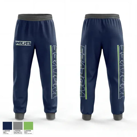 Sweatpants, Wolves, Baseball, Teamtime, Team time, sublimation, custom sports apparel, team uniforms, spirit wear, spiritwear, sports uniforms, custom shirts, team store, custom team store, fundraiser sports, apparel fundraiser