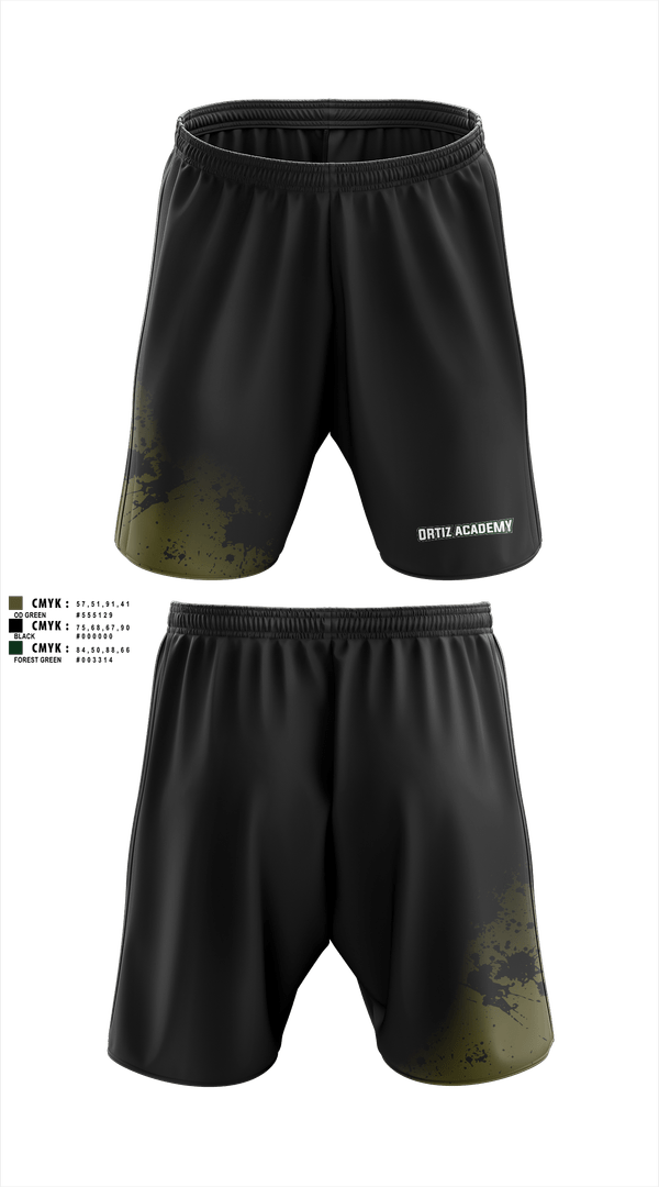 Athletic Shorts With Pockets, ORTIZ ACADEMY, , Teamtime, Team time, sublimation, custom sports apparel, team uniforms, spirit wear, spiritwear, sports uniforms, custom shirts, team store, custom team store, fundraiser sports, apparel fundraiser