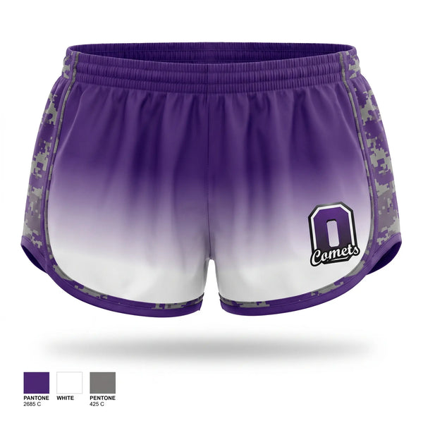 Womens Shorts, Oakwood Comets, , Teamtime, Team time, sublimation, custom sports apparel, team uniforms, spirit wear, spiritwear, sports uniforms, custom shirts, team store, custom team store, fundraiser sports, apparel fundraiser