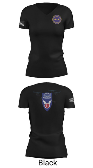 Womens Short Sleeve Vneck Shirt, 440th CBRN CO, , Teamtime, Team time, sublimation, custom sports apparel, team uniforms, spirit wear, spiritwear, sports uniforms, custom shirts, team store, custom team store, fundraiser sports, apparel fundraiser