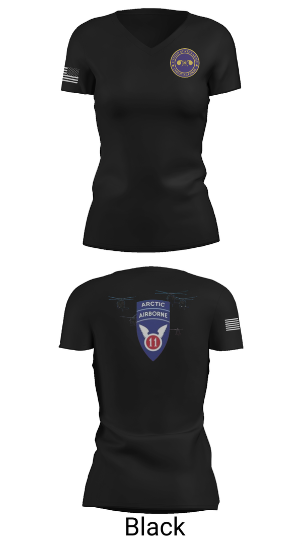 Womens Short Sleeve Vneck Shirt, 440th CBRN CO, , Teamtime, Team time, sublimation, custom sports apparel, team uniforms, spirit wear, spiritwear, sports uniforms, custom shirts, team store, custom team store, fundraiser sports, apparel fundraiser
