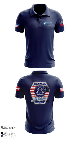 Short Sleeve Performance Polo, GMR Georgia Honor Guard, EMS/EMT, Teamtime, Team time, sublimation, custom sports apparel, team uniforms, spirit wear, spiritwear, sports uniforms, custom shirts, team store, custom team store, fundraiser sports, apparel fundraiser