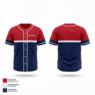 Full Button Baseball Jersey, Pono Baseball, Baseball, Teamtime, Team time, sublimation, custom sports apparel, team uniforms, spirit wear, spiritwear, sports uniforms, custom shirts, team store, custom team store, fundraiser sports, apparel fundraiser
