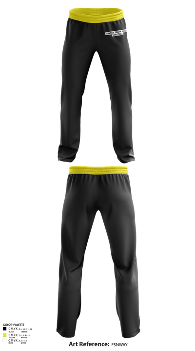 Ferndale Yellow Jackets 93326074 Sweatpants - 1