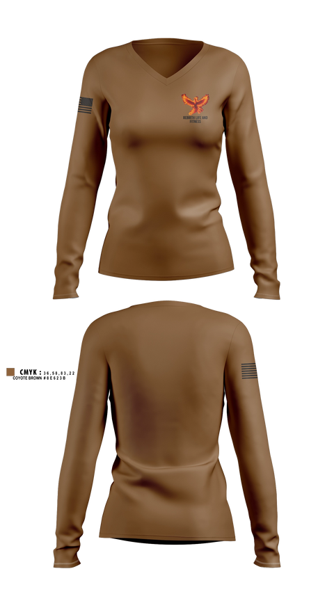 Womens Long Sleeve Vneck Shirt, 5 SFS, Air Force, Teamtime, Team time, sublimation, custom sports apparel, team uniforms, spirit wear, spiritwear, sports uniforms, custom shirts, team store, custom team store, fundraiser sports, apparel fundraiser