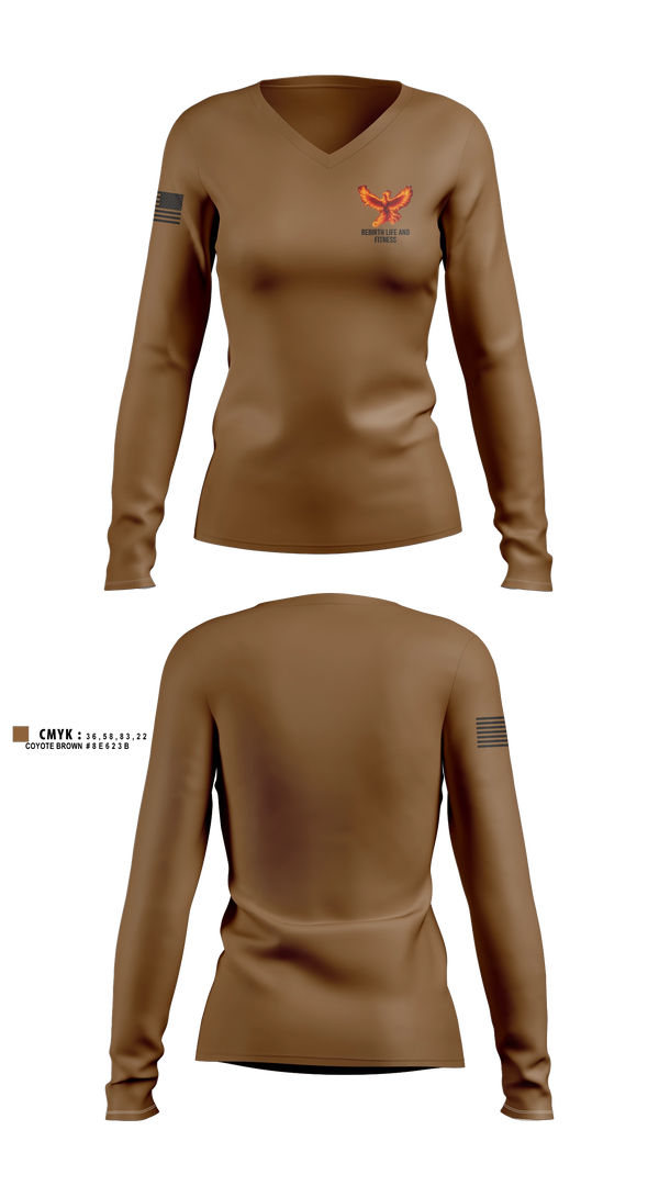 Womens Long Sleeve Vneck Shirt, 5 SFS, Air Force, Teamtime, Team time, sublimation, custom sports apparel, team uniforms, spirit wear, spiritwear, sports uniforms, custom shirts, team store, custom team store, fundraiser sports, apparel fundraiser