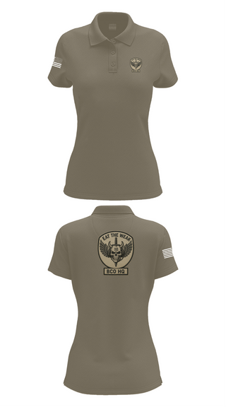 Womens Short Sleeve Performance Polo, 112th Signal Battalion Bravo Company, , Teamtime, Team time, sublimation, custom sports apparel, team uniforms, spirit wear, spiritwear, sports uniforms, custom shirts, team store, custom team store, fundraiser sports, apparel fundraiser