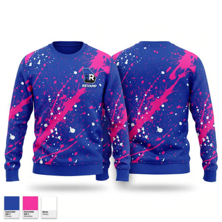 Crew Neck Sweatshirt, Revamp Track Club, Track & Field, Teamtime, Team time, sublimation, custom sports apparel, team uniforms, spirit wear, spiritwear, sports uniforms, custom shirts, team store, custom team store, fundraiser sports, apparel fundraiser