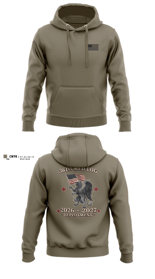 Hoodie, 361 med log, Army, Teamtime, Team time, sublimation, custom sports apparel, team uniforms, spirit wear, spiritwear, sports uniforms, custom shirts, team store, custom team store, fundraiser sports, apparel fundraiser