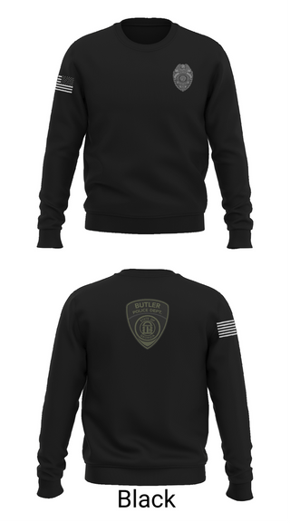 Crew Neck Sweatshirt, Butler Police Department, Police, Teamtime, Team time, sublimation, custom sports apparel, team uniforms, spirit wear, spiritwear, sports uniforms, custom shirts, team store, custom team store, fundraiser sports, apparel fundraiser