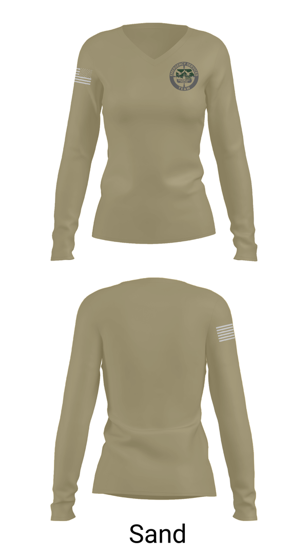 Womens Long Sleeve Vneck Shirt, Davenport Police Emergency Services Team, , Teamtime, Team time, sublimation, custom sports apparel, team uniforms, spirit wear, spiritwear, sports uniforms, custom shirts, team store, custom team store, fundraiser sports, apparel fundraiser
