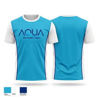 Short Sleeve Performance Shirt, Aqua the Swim Team, Swimming, Teamtime, Team time, sublimation, custom sports apparel, team uniforms, spirit wear, spiritwear, sports uniforms, custom shirts, team store, custom team store, fundraiser sports, apparel fundraiser