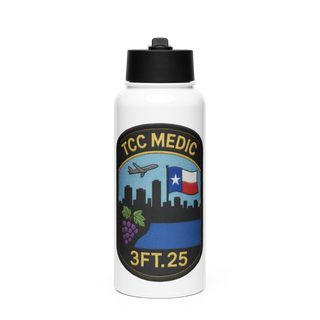 TCC Paramedic Class 3FT.25 86359977 Stainless Steel Water Bottle with a Straw Lid